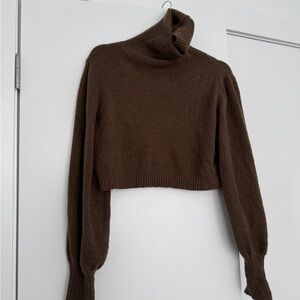 Princess Polly Chocolate Turtleneck Sweater